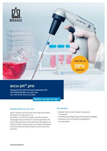 BRAND – accu-jet® pro Pipettierhelfer