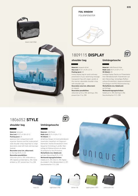 Promotional bags