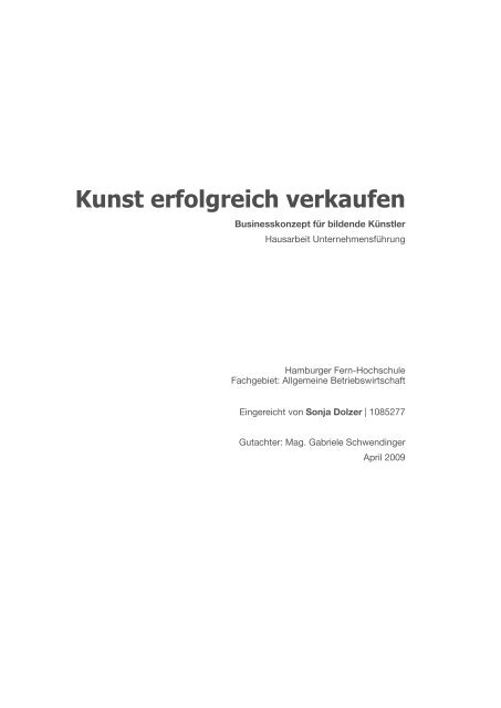 Kunst erfolgreich verkaufen