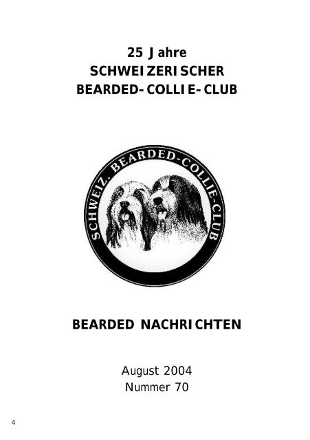 25 Jahre SCHWEIZERISCHER BEARDED-COLLIE-CLUB ...