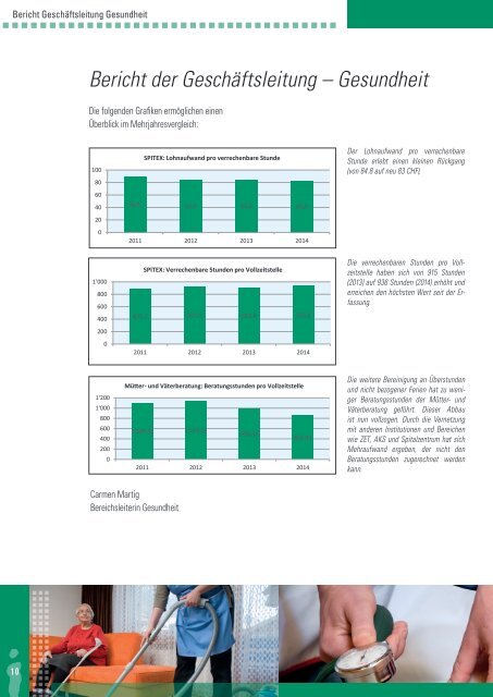 Jahresbericht 2014 Sozialmedizinisches Zentrum Oberwallis