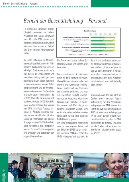 Jahresbericht 2014 Sozialmedizinisches Zentrum Oberwallis