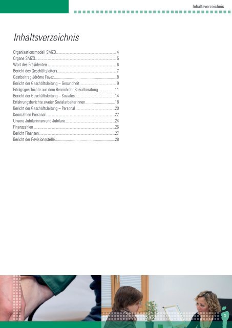 Jahresbericht 2014 Sozialmedizinisches Zentrum Oberwallis