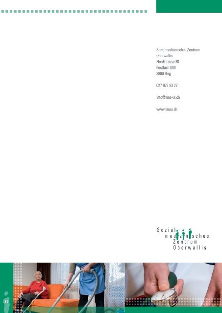 Jahresbericht 2014 Sozialmedizinisches Zentrum Oberwallis