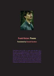 Frank Keizer: »Poems«