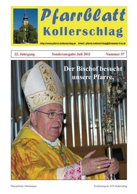 Sonntag, 3. Juli - Pfarre Kollerschlag - Diözese Linz