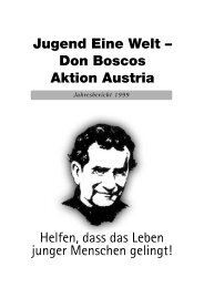 Don Boscos Aktion Austria Jahresbericht 1999 - Jugend Eine Welt
