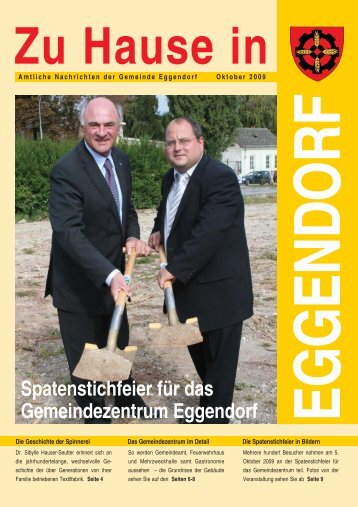 Spatenstichfeier für das Gemeindezentrum ... - Gemeinde Eggendorf