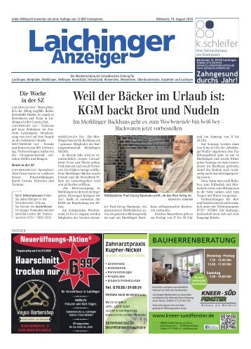 Laichinger Anzeiger 19.08.2020