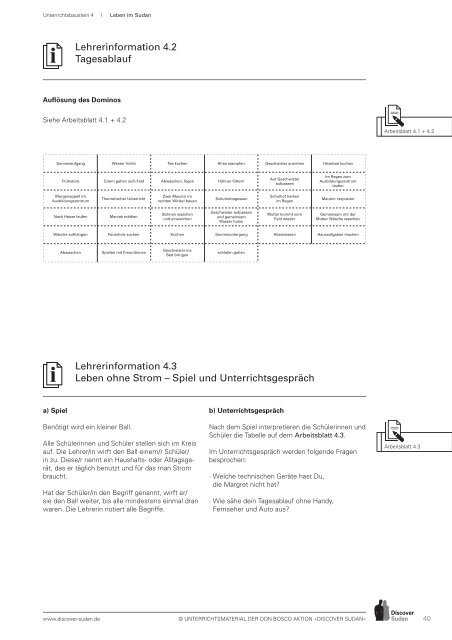 Discover Sudan Unterrichtsmaterialien Klasse 7-13