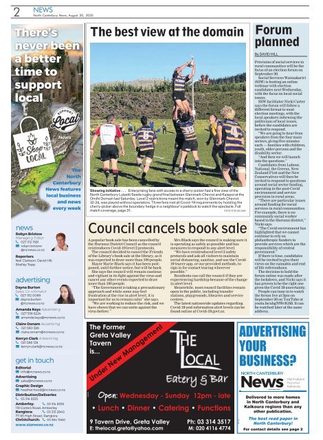 North Canterbury News: August 20, 2020