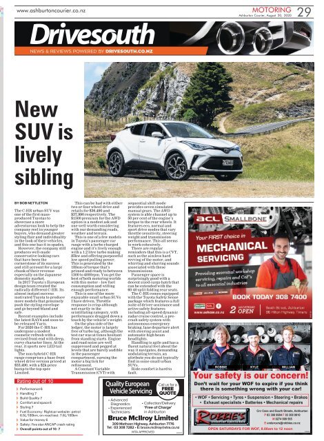 Ashburton Courier: August 20, 2020