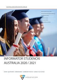 Informator Studencki - Australia 2020 / 2021