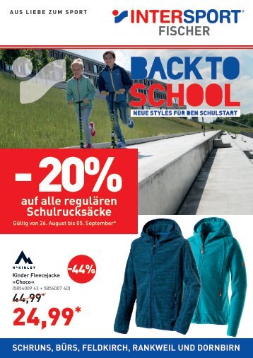 Flugblatt Back to School - INTERSPORT Fischer