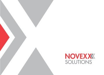 NOVEXX Solutions Unternehmensbroschüre