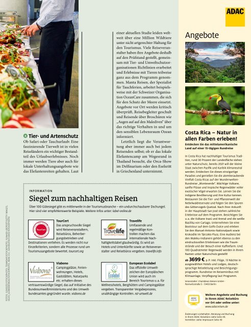 ADAC Urlaub September-Ausgabe 2020 Überregional