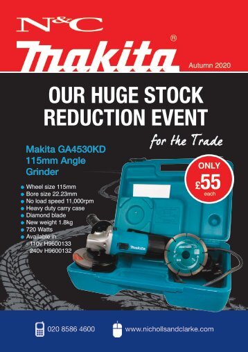 N&C Makita Stock Reduction Event 