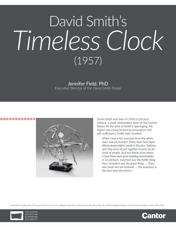  Learning Guide | David Smith's Timeless Clock