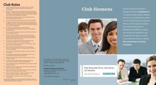 Club Siemens - Siemens Hearing Instruments