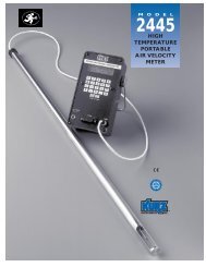 high temperature portable air velocity meter - Kurz Instruments