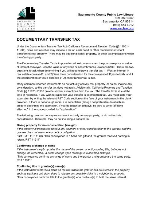 documentary-transfer-tax-sacramento-county-public-law-library