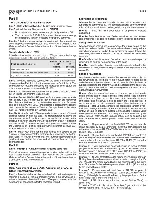 Instructions for Form P-64A and Form P-64B Rev ... - State of Hawaii