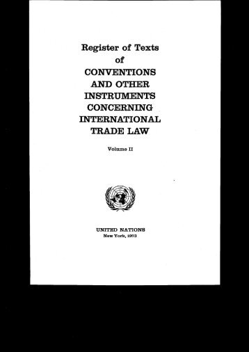 Register of texts of conventions and other instruments - uncitral