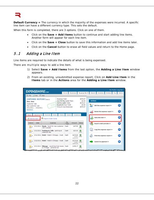 6 Submitting an Expense Report - ExpenseWire