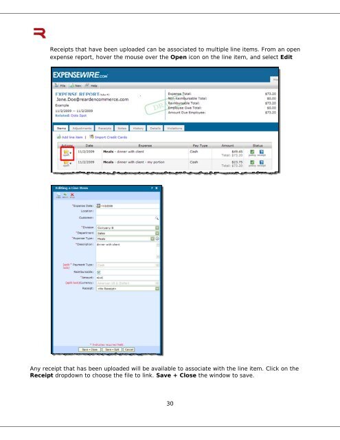 6 Submitting an Expense Report - ExpenseWire