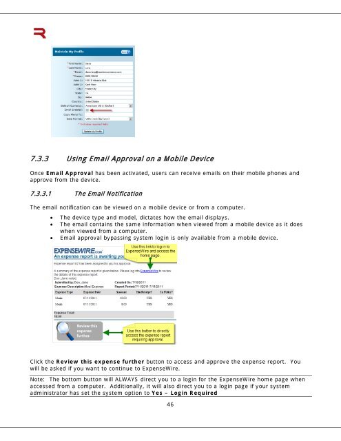 6 Submitting an Expense Report - ExpenseWire