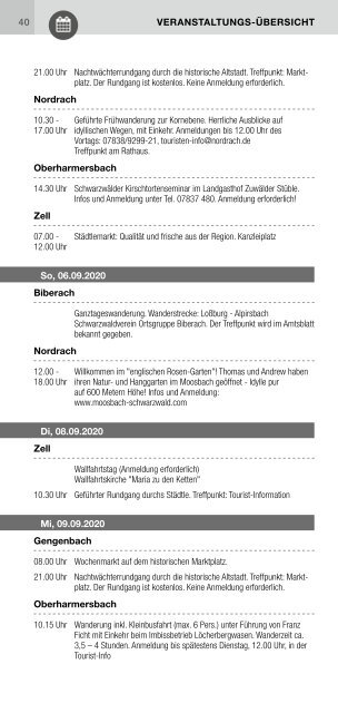 Schwarzwald-Heftli Ausgabe5 Sept-Okt 2020