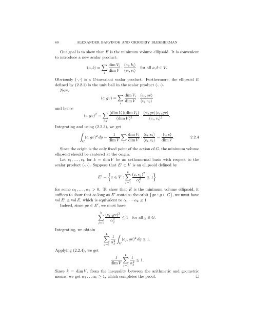 Convex Geometry of Orbits - MSRI