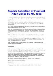 Superb Collection of Funniest Adult Jokes by Mr. Joke - JokeBook