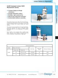 Linear Motion & Alignment CLSM Compact Linear Shift Mechanism ...