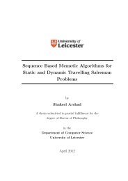 Sequence Based Memetic Algorithms for Static and Dynamic ...