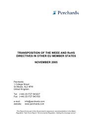 Transposition of the WEEE and RoHS directives in - Dius.gov.uk