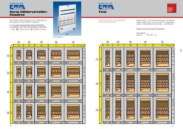 Norm-Zählerverteiler- Einsätze - Era