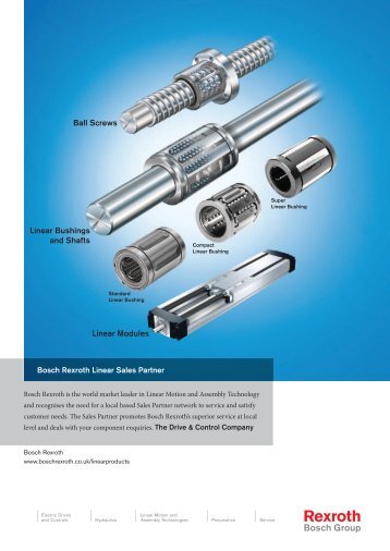 Rexroth Bosch and ERIKS Linear Motion Products - Eriks UK
