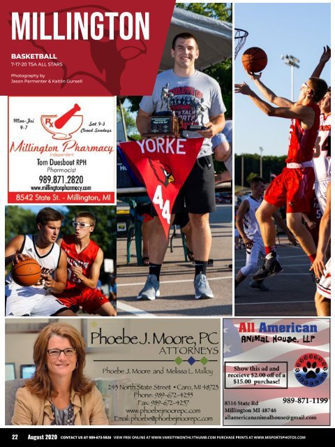 August 2020 Issue of Varsity Monthly Thumb Magazine