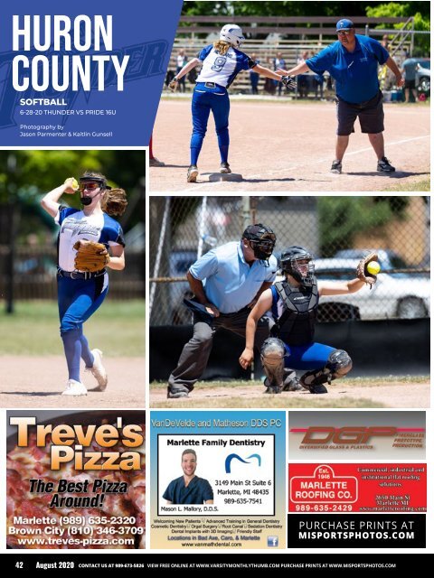 August 2020 Issue of Varsity Monthly Thumb Magazine