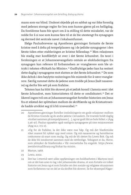 Begynnelser : Johannesevangeliet som fortelling, dialog og drama  