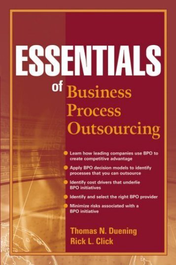 Essentials of Business Process Outsourcing - School of Computer ...