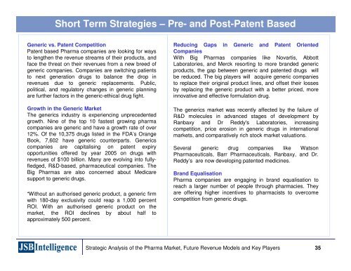 Emerging Business Models in the Pharmaceutical Industries ...