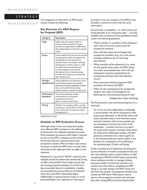 Outsourcing the Finance and Accounting Functions - CIMA