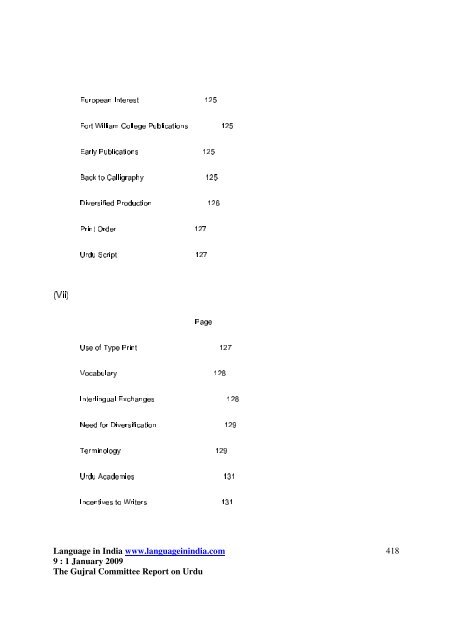 The Gujral Committee Report - Language in India