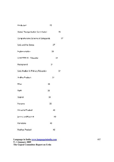 The Gujral Committee Report - Language in India