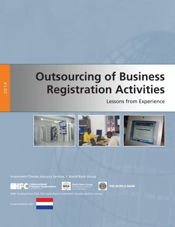 Outsourcing of Business Registration Activities - Investment Climate