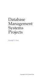 Database Projects/5e - Professor Jerry Post