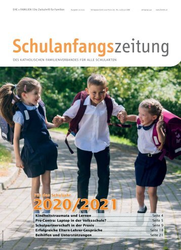 Schulanfangszeitung 2020/2021
