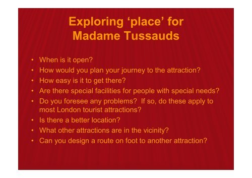 Marketing and Sales - Madame Tussauds